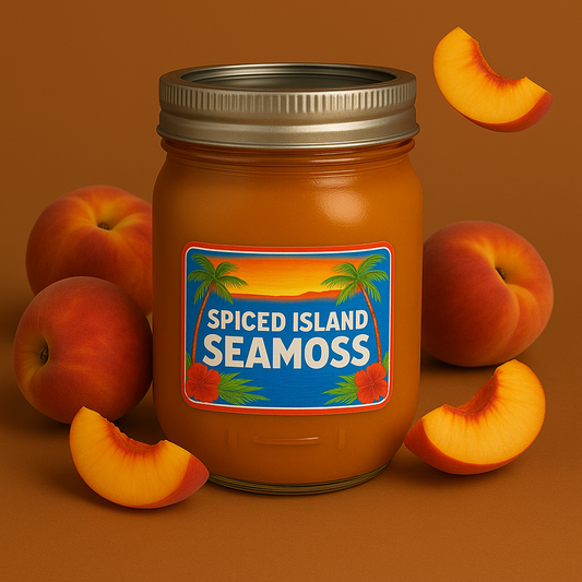 Seamoss Gel Peach, Front