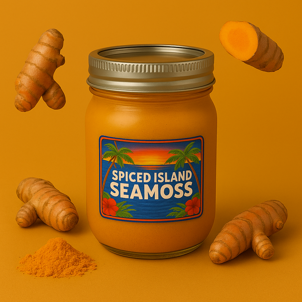 Seamoss Gel Tumeric, Front