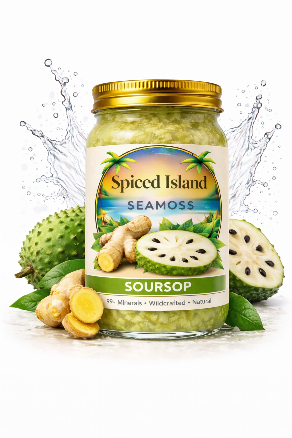 Golden Wildcrafted Sea Moss Gel