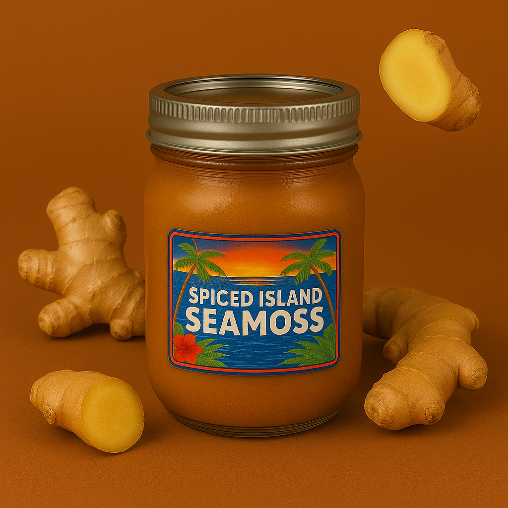 Seamoss Gel Ginger, Front