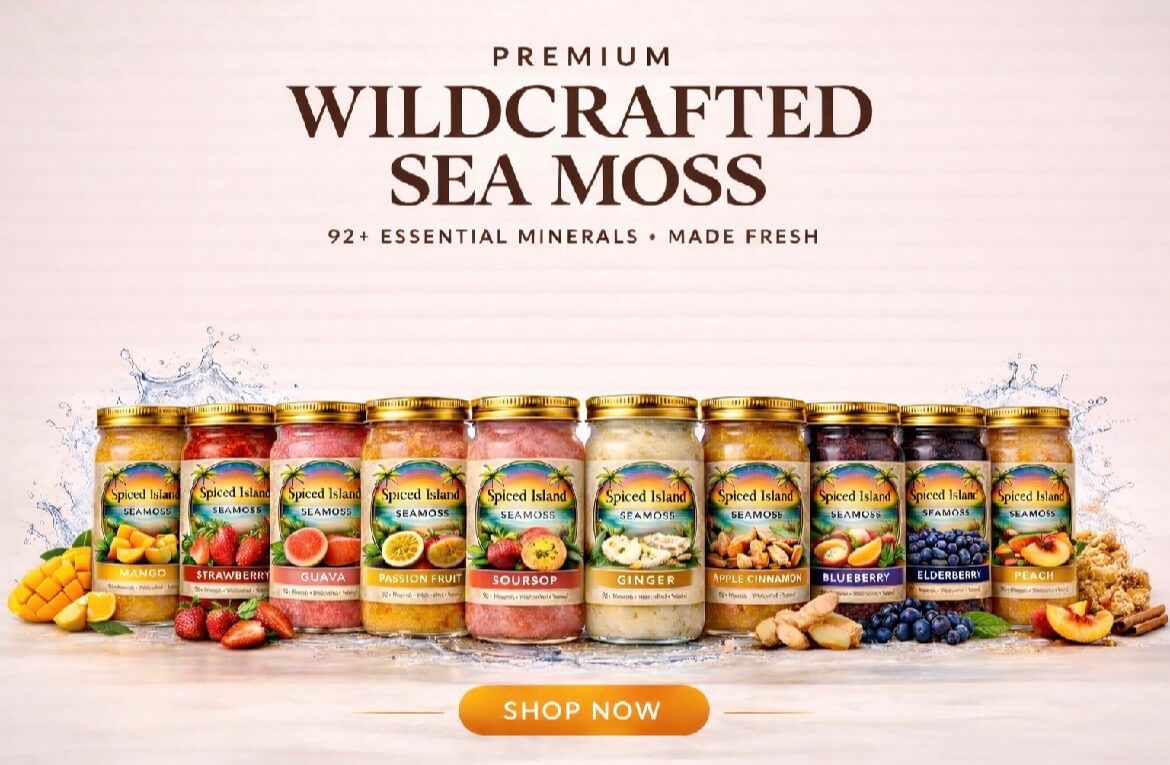 Spiced Island Sea Moss | Wildcrafted Sea Moss Gel & Raw Sea Moss